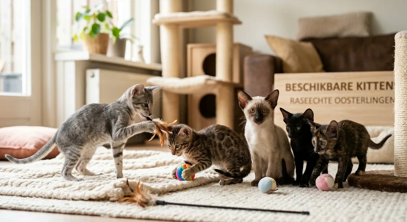 Beschikbare kittens van rasechte Oosterlingen